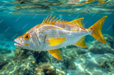  Yellowtail Snapper! A Vibrant Reef Dweller Known for its Striking Coloration and Agile Swimming Habits